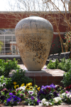 Urn in the Francis Marion Stokes Administration Bldg Garden